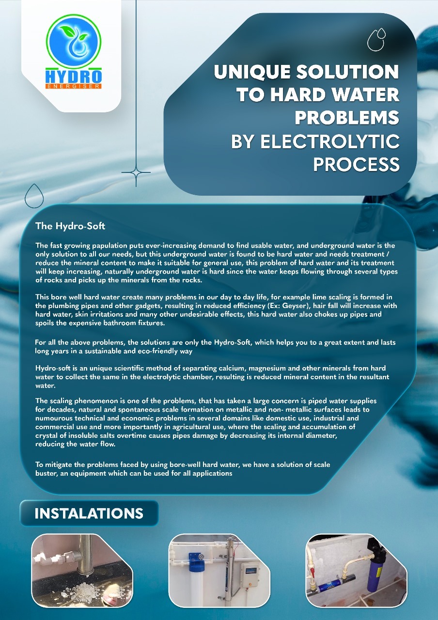 Water Conditioner Suitable For Apartments | Gated Communities | Layouts - Material: Stainless Steel