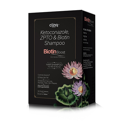Ketoconazole Zpto And Biotin Shampoo - Liquid | Herbal Hair Treatment For All Hair Types, Reduces Hair Fall, Rejuvenates Hair Shine