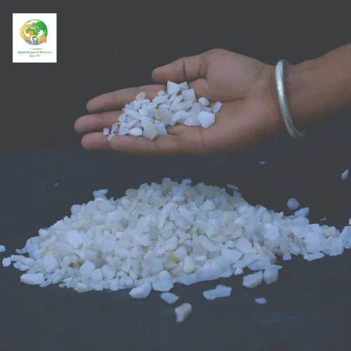 5mm Snow White Quartz Washed Stone