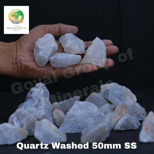 White B Grade Quartz Stone Lumps for Ferro Silicon Industries
