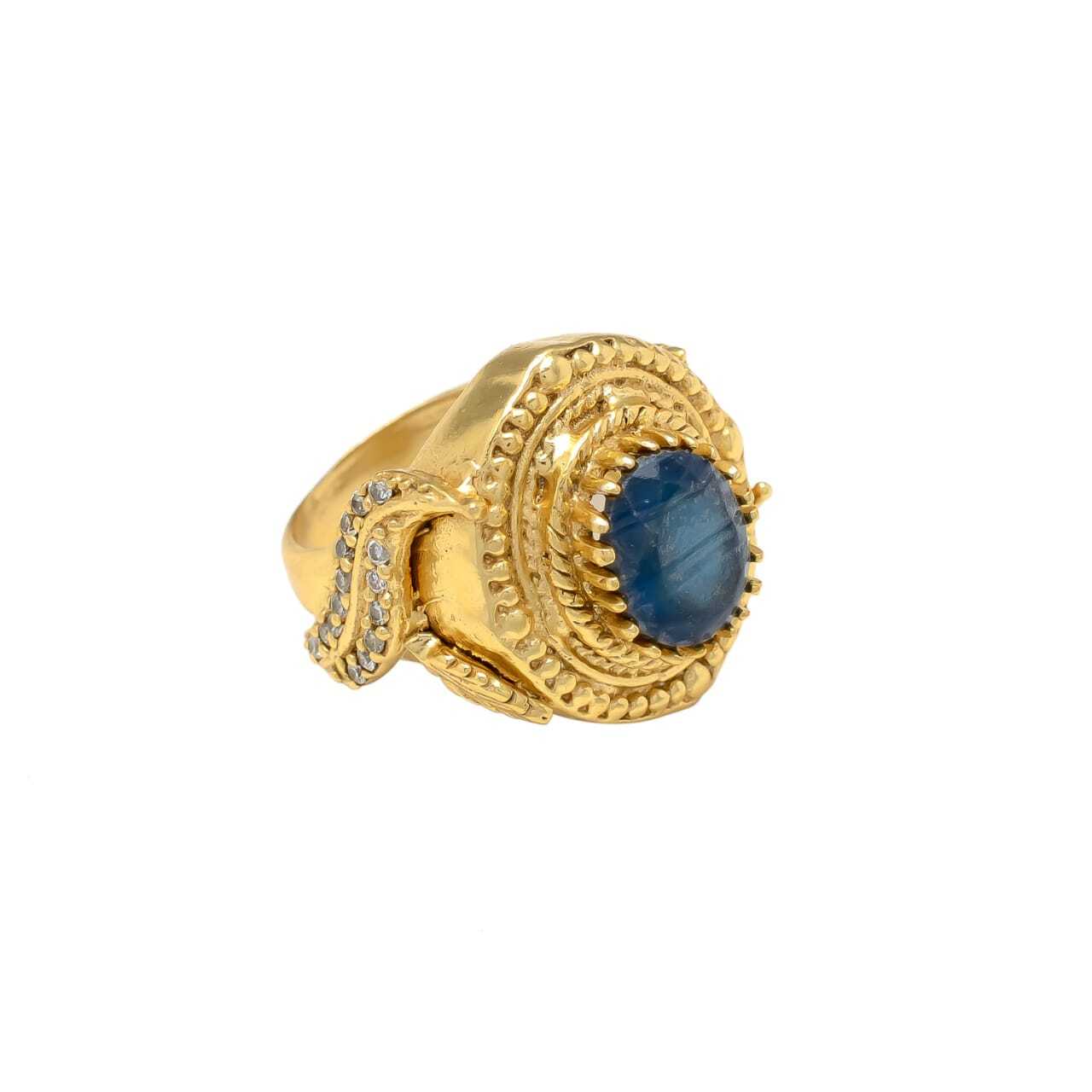 New arrival beautiful sapphire hydro gemstone ring