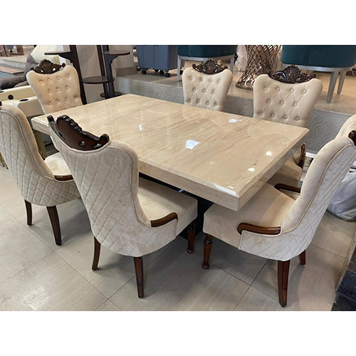6 Seater Dining With Marble Top