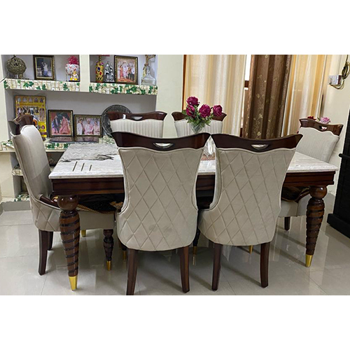 6 Seater Dining with Marble Top
