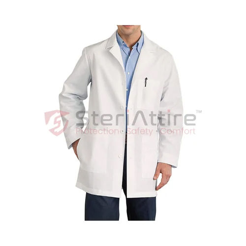 Polyester Microfiber Lint Free Lab Coat