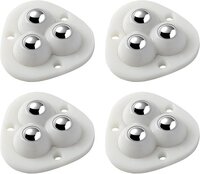 Mitsico Self Adhesive Pulley Small Slide Wheels Boxes Caster Caster Wheels with 360 Degree Rotation