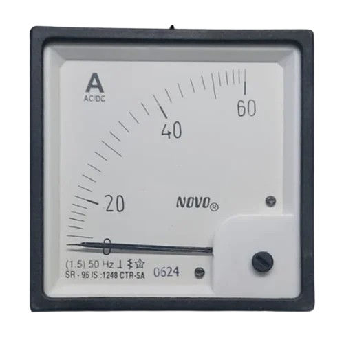 96Mm Moving Iron Analog Ac Ammeter - Color: As Per Availability