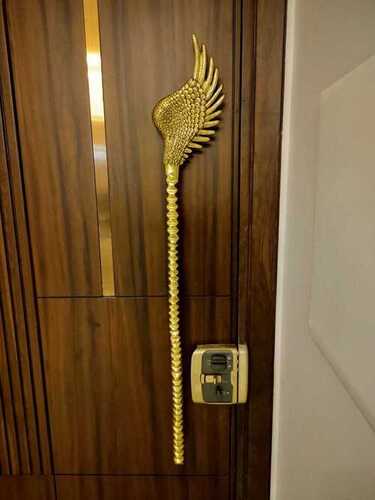 Brass door handle