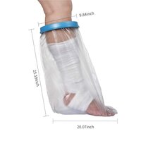 Mitsico Leg Cast Cover Adult Waterproof Reusable Leg  Foot Ankle Knee Cast Covers Cast Wound Dressing Bandages Dry for Shower Bath Beach