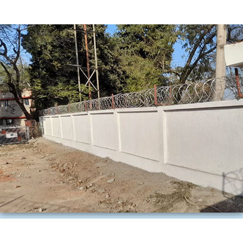 Boundary Wall With Chain Link Fencing