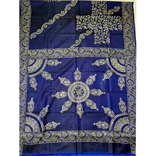 Block Print pure Silk Saree