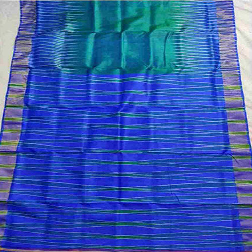 Blue Shades Kotki Silk Saree - Occasion: Party Wear