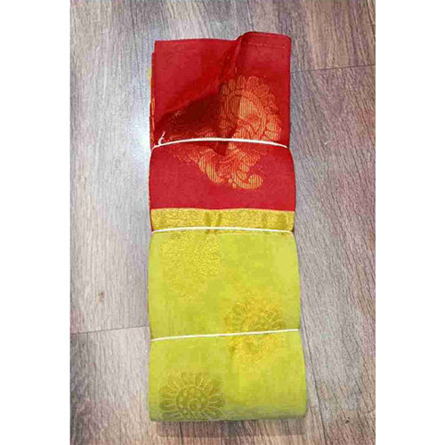 Yellow And Red Silk Saree - Occasion: Casual