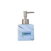 Ceramic Liquid Soap Dispenser - 200 Ml Capacity, Rectangular Shape, Elegant White Finish