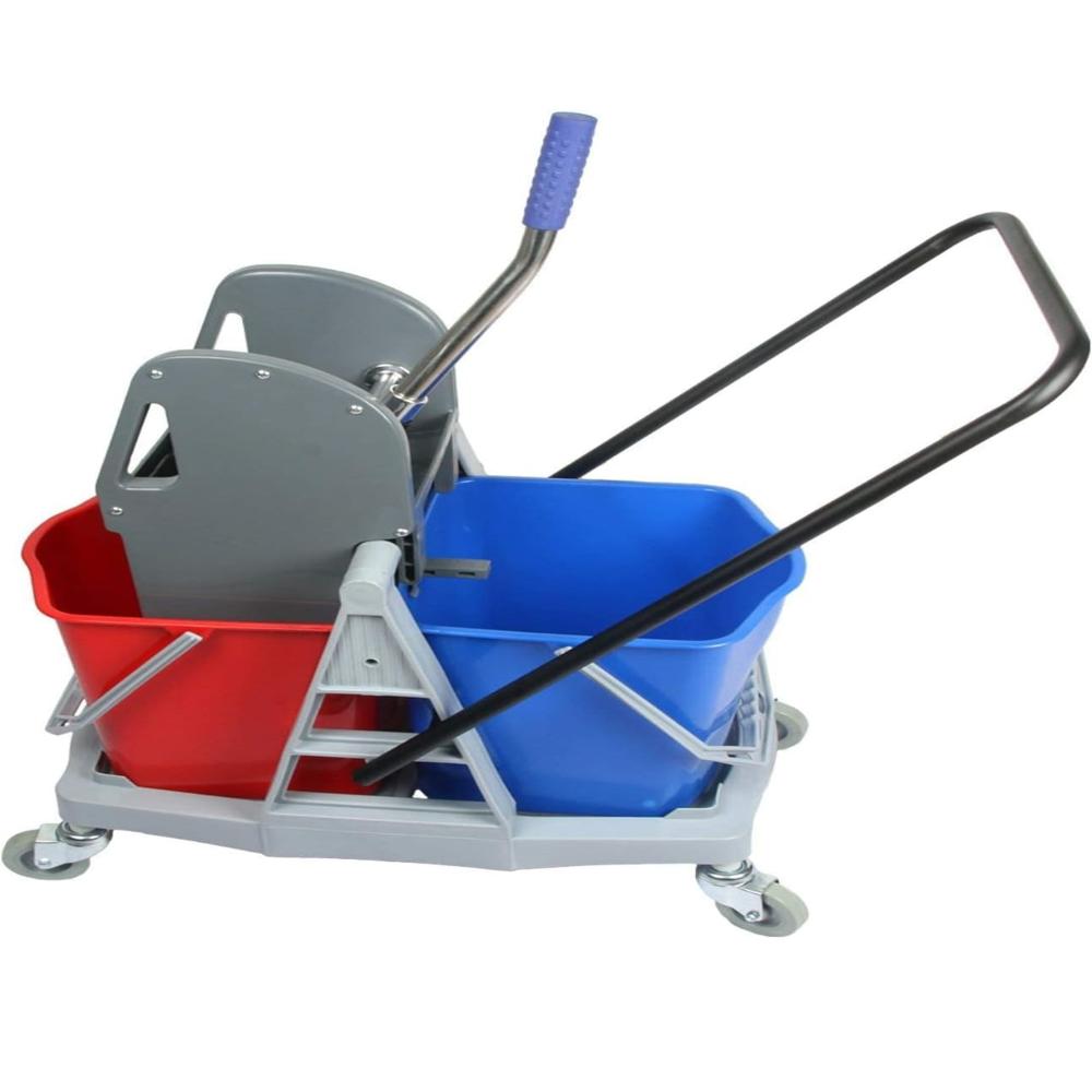Abs Mopping Double Bucket Wringer Trolley - Application: Industrial
