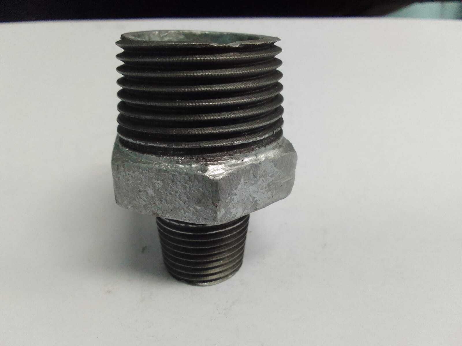 Gi R/hex Nipple - 1-1/2", Malleable Iron, Isi Marked, Standard Is: 1879 | Mg Brand's Premium Pipe Fitting Solution