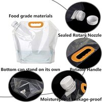 Mitsico Resealable Kitchen Storage Bag Grains Rice Moisture Proof Sealed Bag, Grain Storage Bags Smell Proof Bags, Stand Up Pouch Bags with Portable Handle