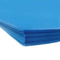 Pp Hollow Corrugated Sheet - High-quality Pp Material, Various Sizes, Blue Color, Rigid Design For Heavy-duty Packaging Needs