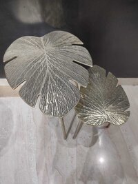 brass leaf coffie table