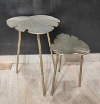 brass leaf coffie table