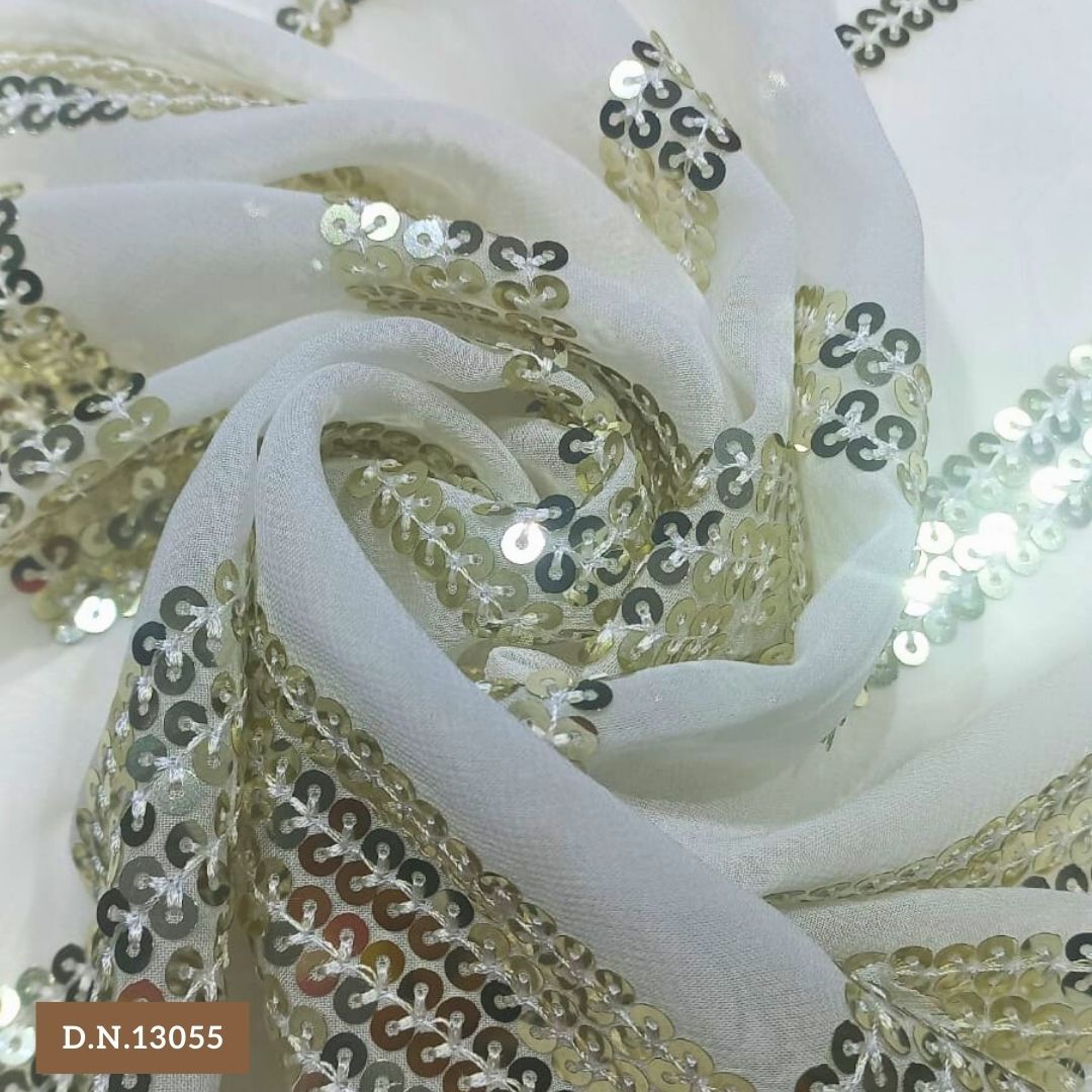 Daman Style Sequin Fabric For Elegant Lehengas And Gowns A Order Online