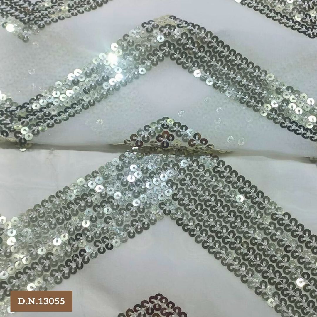 Daman Style Sequin Fabric For Elegant Lehengas And Gowns A Order Online