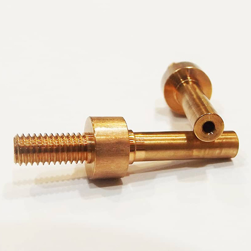 CNC Swiss Precision Machine Copper Terminal Parts - High-Quality Copper Material, Polished Finish, User-Friendly Design for Versatile Industrial Applications