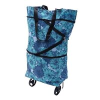 Mitsico Grocery Cart Bags For Shopping Cart - Free Size, Multicolor | Portable Compact Foldable Trolley Bag With Single Cavity For Versatile Use