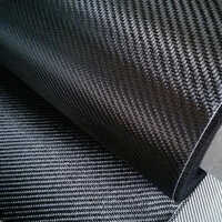 Carbon Fiber Fabric Twill 400 Gsm - Color: Black