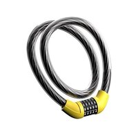 Mitsico Bicycle Lock With 5 Digit Code - Metal, Free Size, Multicolor | Keyless Lock With Strong Cut-resistant Steel Cable, Easy To Personalize