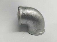 Gi Beaded Elbow 4" - Finishing: Zinc Coated