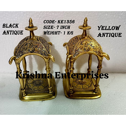 Ke1356 Brass Antique Temple - Color: Golden