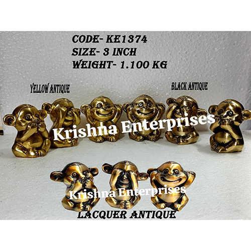 Brass Monk Monkey Set