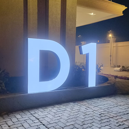 Acrylic 3D Sign Board - Application: Commercial