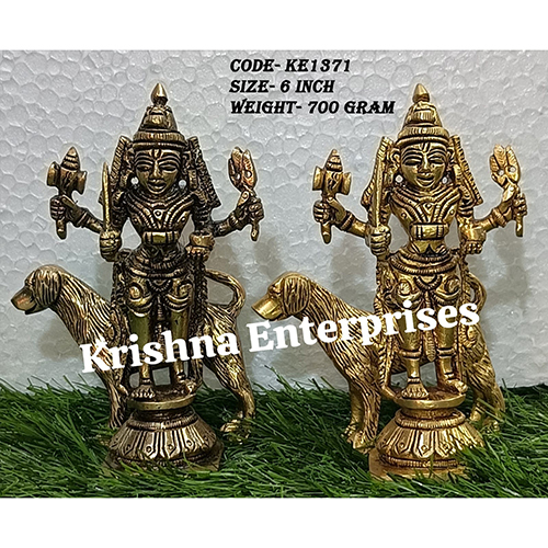 Ke1371 Brass Bhiarav Statue - Feature: Durable