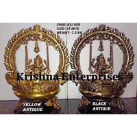 Brass Ganesh Urli - Color: Golden
