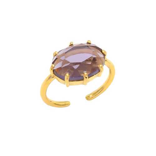 New arrival adjustable beautiful amethyst hydro gemstone ring