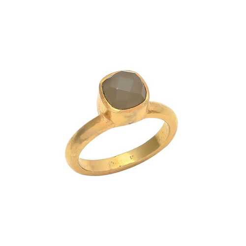 New arrival brown chalcedony gemstone ring