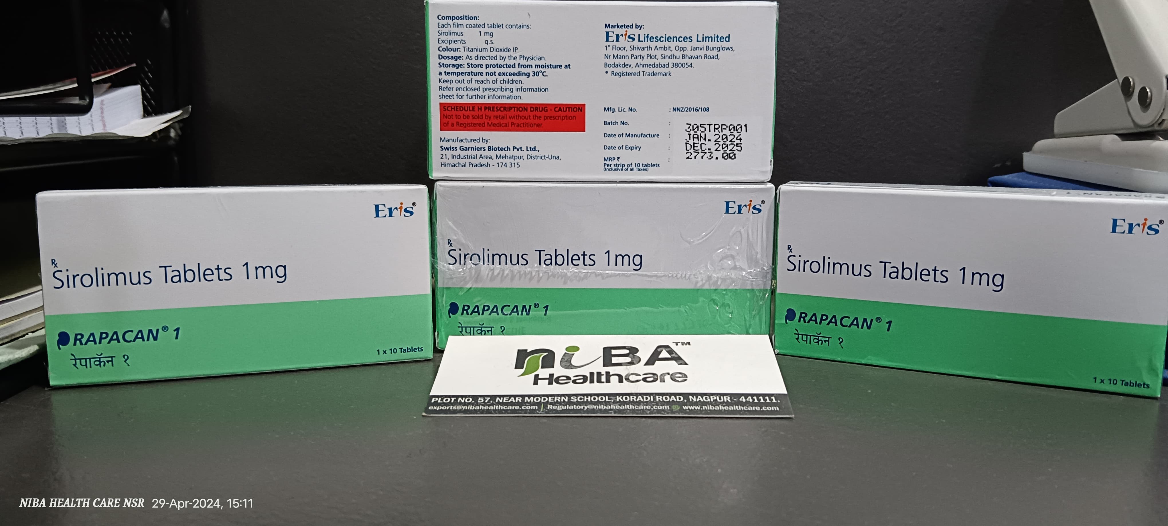 Rapacan 1mg Tablet - Immunosuppressant Medication For Organ Transplantation | Dosage As Per Prescription, Cool & Dry Storage, Side Effects Include Edema And Hypertension