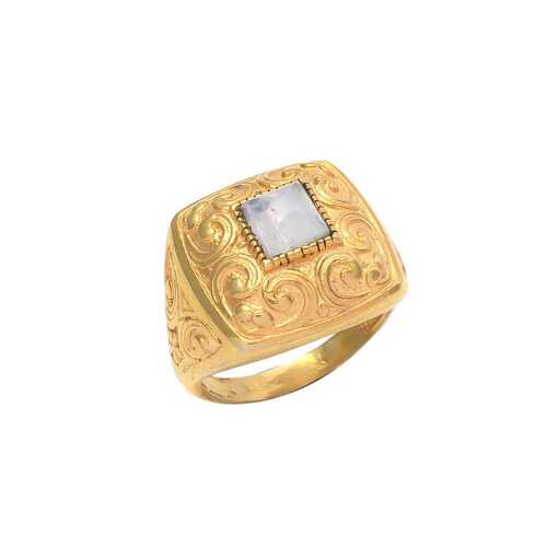 New Arrival Rainbow Moonstone Gemstone Ring