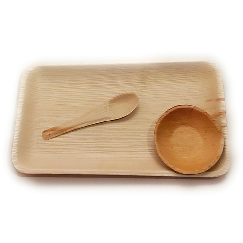 Areca Rectangle Snack Set