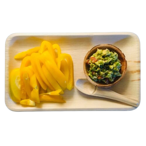Areca Rectangle Snack Set - Areca Material, Various Sizes, Different Colors | Eco-friendly Design, Ideal For Personal And Commercial Use