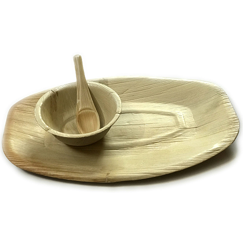 Areca Serving Set - Natural Areca Material, Various Sizes Available, Different Colors, Ideal For Serving Salads And Fruits, High Durability