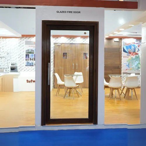 Glazed Fire Door - Color: Brown