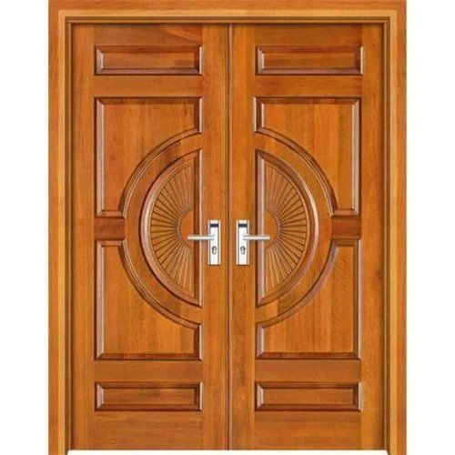 Designer Wooden Door - Color: Brown