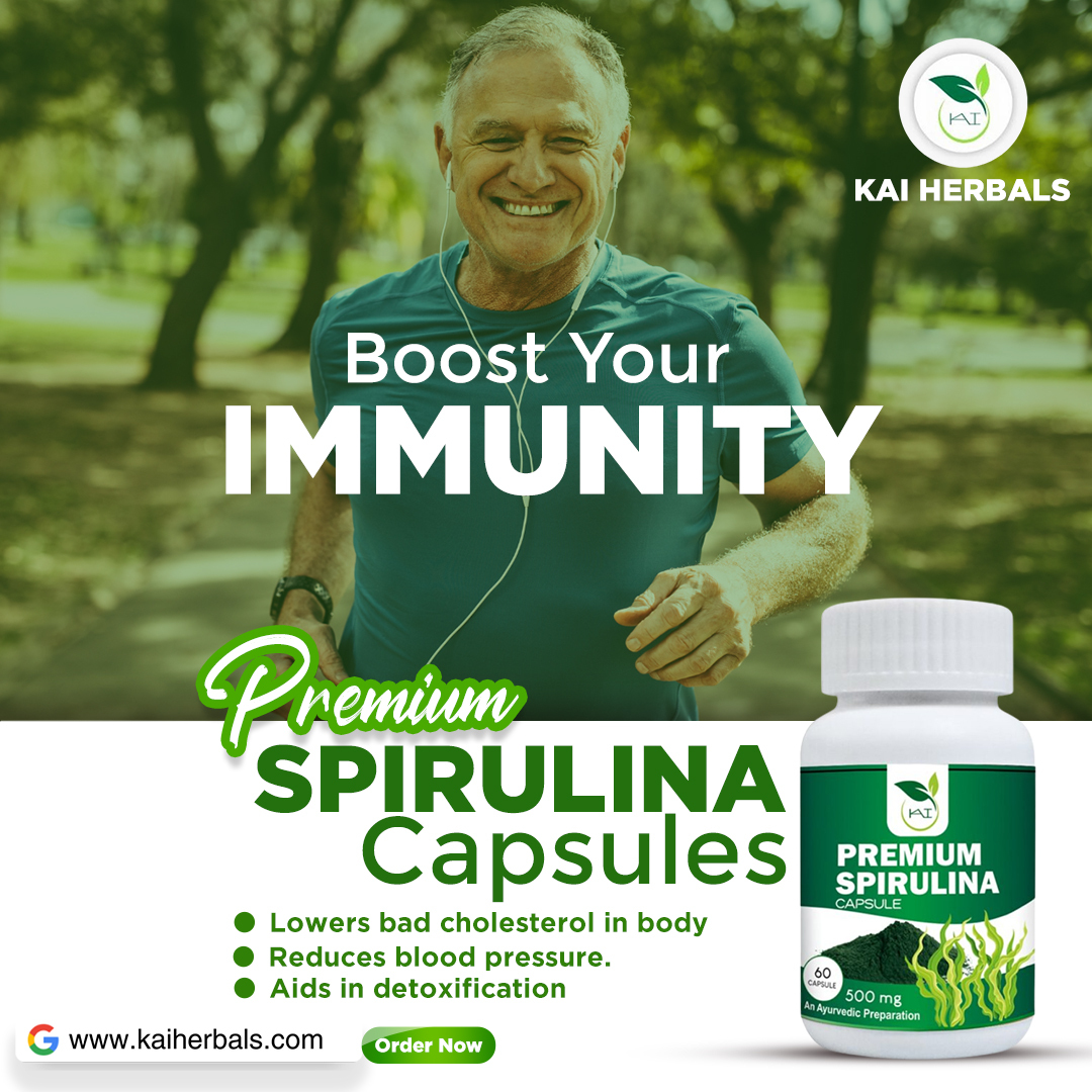 Premium Spirulina Capsules