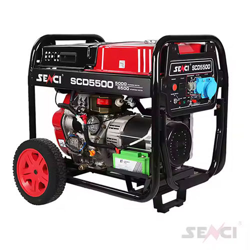 SENCI Outdoor Generators Portable Power Electric Start Diesel Engine Small Power Generators Diesel 5kw 6kw