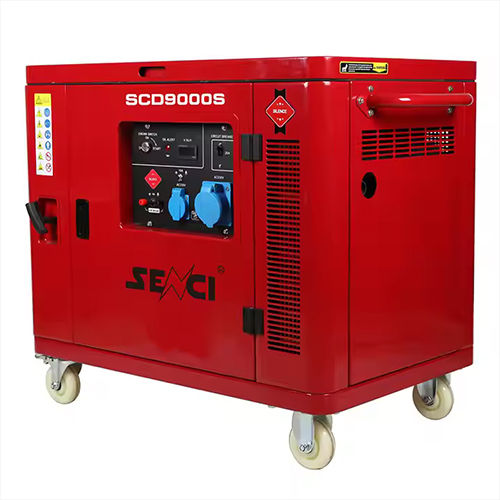 Senci Cheap Silent Electrical Home Use Power Generator Portable Diesel Generators 5Kw - Color: Red