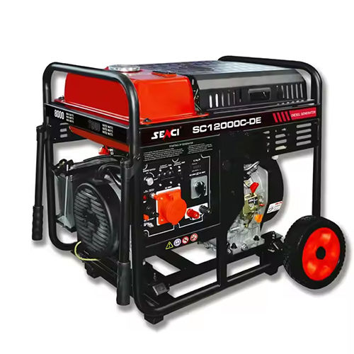 Senci 7kw 7kva 195F Diesel Generator Price 3 Phase Portable Diesel Generator Set