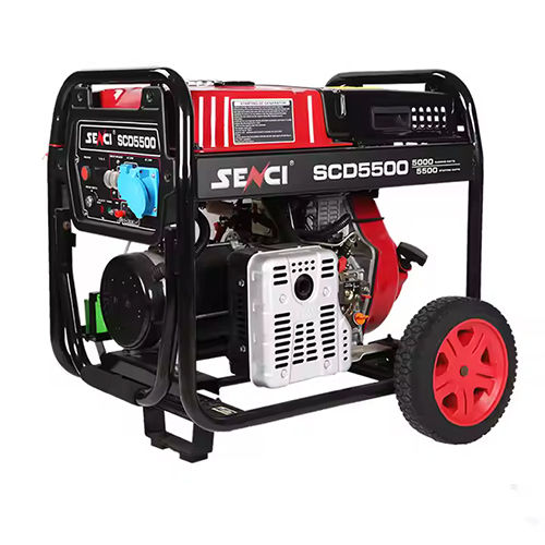 Senci Portable Open Frame 5kw portable Small Diesel Generators On Wheels