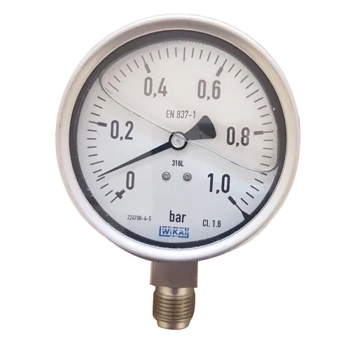 Wika Pressure Gauge - Dial Material: Glass